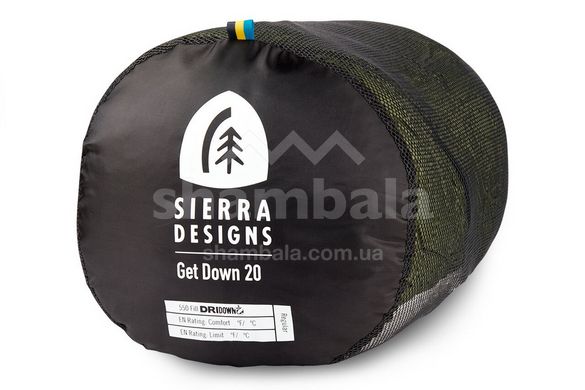 Спальный мешок Sierra Designs Get Down 550F 20 (-2/-8 Сᵒ) Long (SD 70614521L)