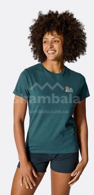 Женская футболка Rab Tuku Vista Tee Wmns, Mulberry, S (RB QCC-17-MUL-10)