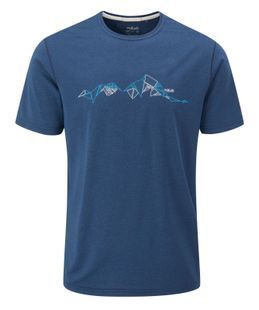 Футболка мужская Rab Mantle Tessalate Tee, NIGHTFALL BLUE, M (5059913088693)