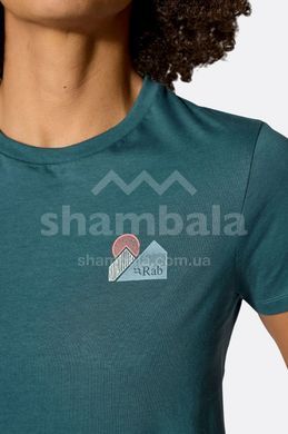 Женская футболка Rab Tuku Vista Tee Wmns, Mulberry, S (RB QCC-17-MUL-10)