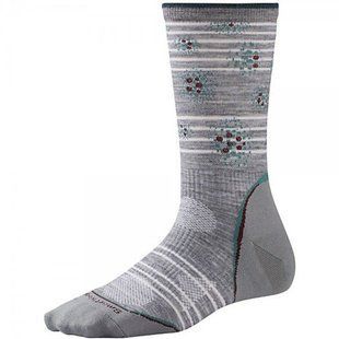 Носки женские Smartwool PhD Outdoor Ultra Light Pattern Crew Light Gray/Canton, р.S (SW SW039.145-S)