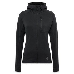 Жіноча флісова кофта з рукавом реглан Black Diamond W Coefficient Hoody, Black, L (BD 7440210002MED1)