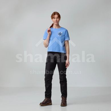 Футболка женская Fjallraven Fjallblomster Logo T-shirt W, Misty Green, S (7323451087851)