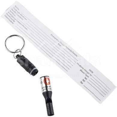 Брелок-свисток Munkees Emergency Whistle, Black (6932057833857)