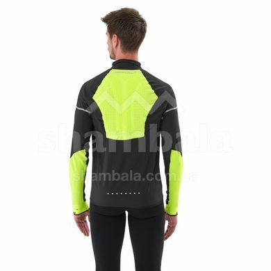Вітровка чоловіча Compressport Hurricane Windproof Jacket Flash M, Black/Fluo Yellow, S (7630102555783)