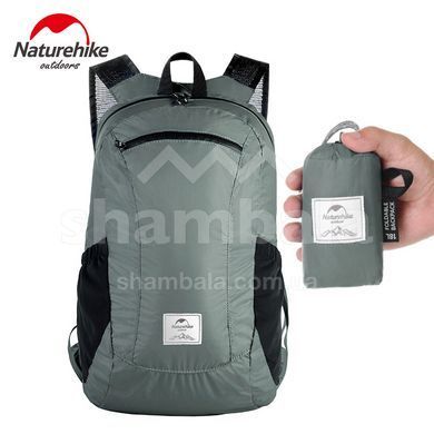Рюкзак компактний надлегкий Naturehike&nbsp;Ultralight&nbsp;NH17A012-B, 18 л, Black (77974)