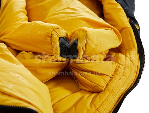 Спальний мішок Nordisk Oscar Mummy Medium (-15/-20°C), 175 см - Left Zip, rio red/mustard yellow/black (110458)