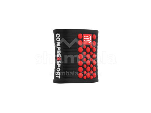 Напульсники Compressport Sweatbands 3D.Dots, Black/Red (WSTV2-99RD-TU) (WSTV2-99RD-TU)