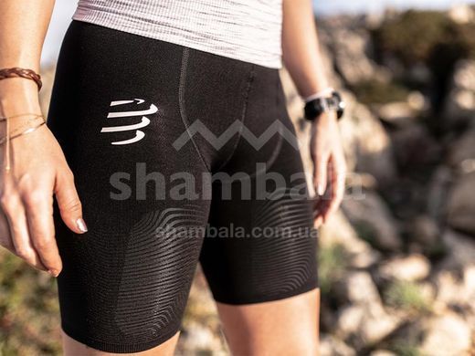 Шорти жіночі Compressport Trail Under Control Short W, Black, T2 (AW00003B 990 0T2)