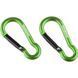 Карабін Munkees Pear 5 мм x 50 мм, пара, Grass Green (6932057832355)