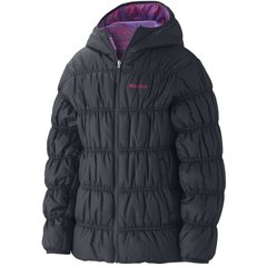 Міська дитяча двостороння куртка Marmot Luna Jacket, S - Black Vibrant/Purple Plaid (MRT 77570.1246-S)