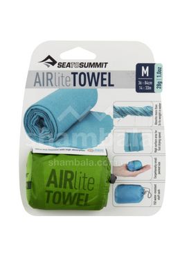 Рушник з мікрофібри Airlite Towel, M - 36х84см, Lime від Sea to Summit (STS AAIRMLI)