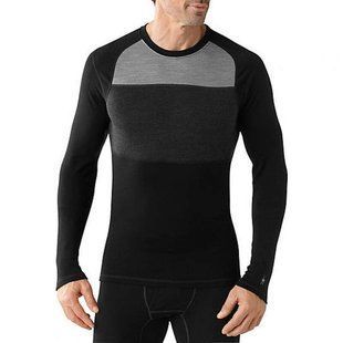 Термокофта чоловіча Smartwool Men's NTS Mid 250 Color Block Crew, Black, M (SW SS657.001-M)