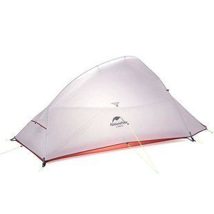 Намет одномісний з футпринтом Naturehike Cloud Up 1 Updated NH18T010-T, Grey/Red, 20D (6927595730522)