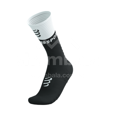 Шкарпетки Compressport Mid Compression Socks V2.0, Black/White, T2 (7630102561555)