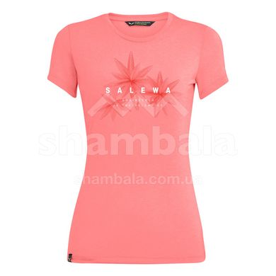 Жіноча футболка Salewa Lines Graphic W T-Shirt, Shell Pink Melange, XS (SLW 28064.6419-XS)