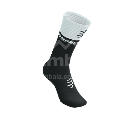 Шкарпетки Compressport Mid Compression Socks V2.0, Black/White, T2 (7630102561555)