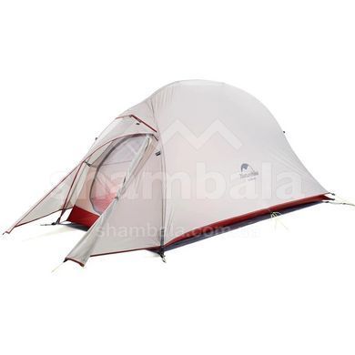 Палатка одноместная с футпринтом Naturehike Cloud Up 1 Updated NH18T010-T, Grey/Red, 20D (6927595730522)
