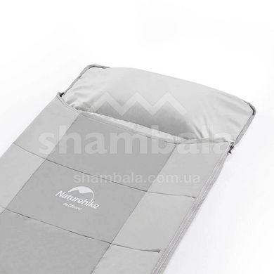 Спальний мішок Naturehike NH22MSD01 (14/7&deg;С), 190 см - Left Zip, Grey (6927595795569)