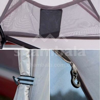 Палатка одноместная с футпринтом Naturehike Cloud Up 1 Updated NH18T010-T, Grey/Red, 20D (6927595730522)