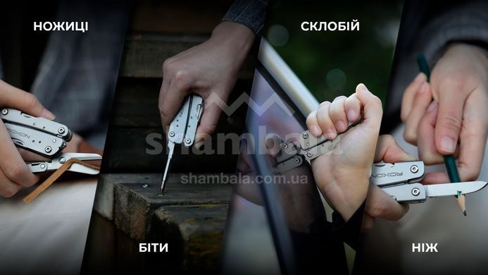 Мультитул зі змінними бітами Roxon М3, Grey (RXN M3)