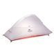 Палатка одноместная с футпринтом Naturehike Cloud Up 1 Updated NH18T010-T, Grey/Red, 20D (6927595730522)