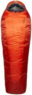 Спальный мешок Rab Solar Eco 4 Regular, (-11&deg;C), 185 см - Left Zip, Firecracker (QSS-07-FCR-REG-LZ)