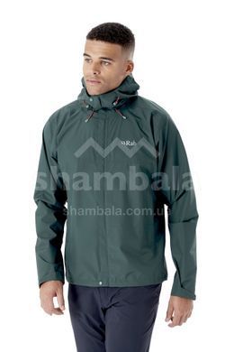 Мембранна куртка чоловіча Rab Downpour Eco Jacket, Pine, XL (RB QWG-82-PI-XL)