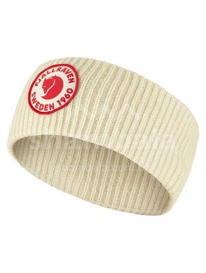 Пов`язка Fjallraven 1960 Logo Headband, Chalk White, One Size (7323450932824)