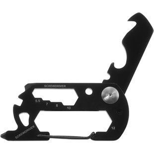 Брелок-мультиинструмент Munkees Card Tool 13-function, Black (6932057825340)