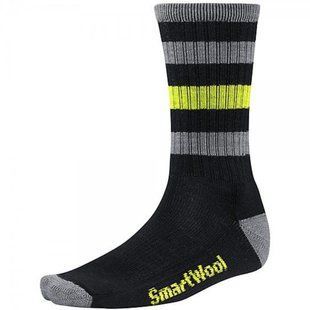 Носки мужские Smartwool Striped Hike Light Crew Black, р.L (SW SW141.001-L)