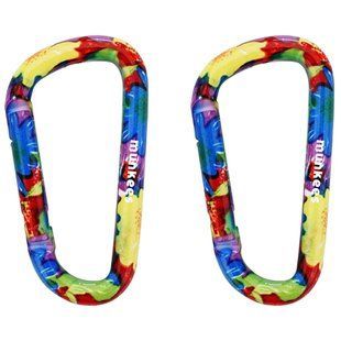 Карабін Munkees Flower Colored 6 мм x 60 мм, пара, Multicolor (6932057833277)