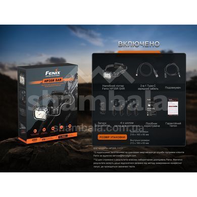 Фонарь налобный с огнеупорной повязкой Fenix HP35R SAR (HP35RSAR)