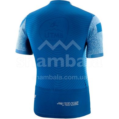 Чоловіча футболка Compressport Ultra-Trail Postural SS Top - UTMB 2020 року, Blue, XL (AM00028L 500 0XL)
