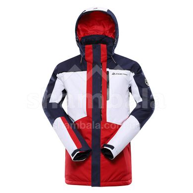 Гірськолижна чоловіча тепла мембранна куртка Alpine Pro MALEF, Red/Dark blue, XS (MJCY574442 XS)