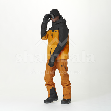 Гірськолижна чоловіча тепла мембранна куртка Picture Organic Picture Object 2025, black-honey carrot, S (3663270848320)