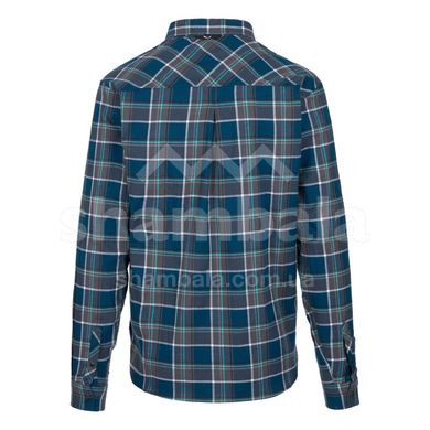 Рубашка мужская Salewa Fanes Flannel 4 Polarlite Men's Long Sleeve Shirt, Blue, 48/M (274398875)