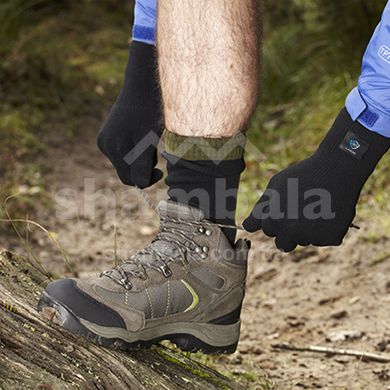 Шкарпетки водонепроникні Dexshell Trekking, Black/Green, S (DS636S)