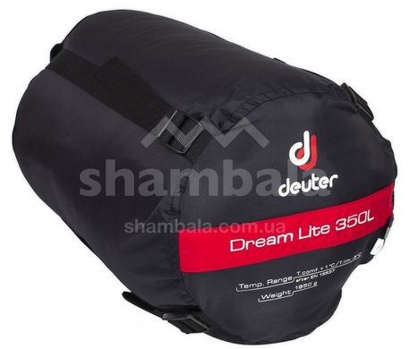 Спальный мешок Deuter Dream Lite 350 (1°C), 200 см - Left Zip, Fire/Midnight (DTR 49323.5130-LZ)