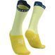 Шкарпетки Compressport Pro Racing Socks V4.0 Bike 2025, Elf Yellow/Blues, T3 (7630102587265)