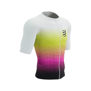 Футболка чоловіча Compressport Tri Postural Aero SS Top M, Safe Yellow/Neo Pink, S (7630102557053)