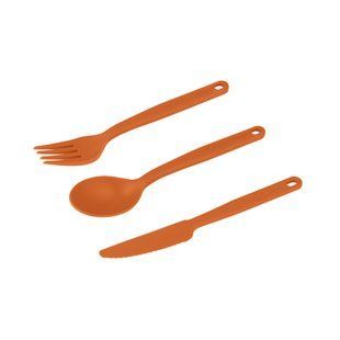 Набор столовых принадлежностей Sea to Summit Camp Cutlery Set 3P, Burnt Orange, 3 предмета (STS 005404)