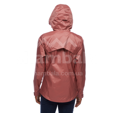 Мембранная женская куртка для трекинга Black Diamond W Treeline Rain Shell, S - Rosewood (BD 7450096027SML1)