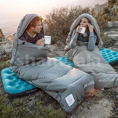 Спальный мешок Naturehike M300 NH20MSD02 (6/1&deg;С), 190 см - Left Zip, Grey (6927595702383)