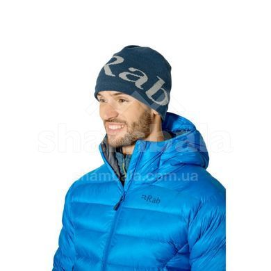 Шапка Rab Logo Beanie, Dark Fig Green/Fig Green, One Size (RB QAB-39-DFF-ONE)