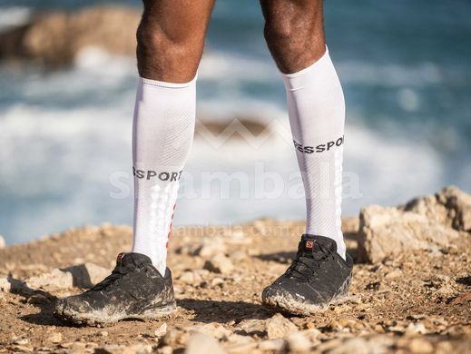 Компрессионные гольфы Compressport Full Socks Run, White, T3 (SU00004B 001 0T3)