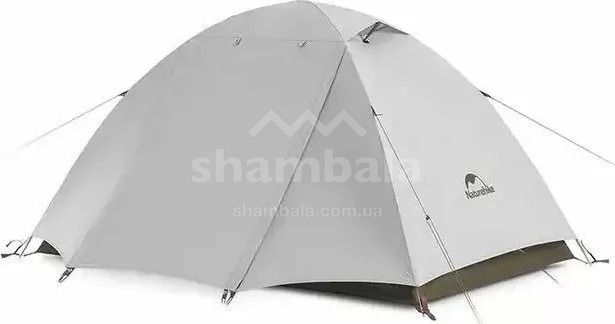 Палатка трехместная Naturehike P-Series CNK2300ZP028, Light Grey (NH 6976023920486)