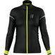 Ветровка женская Compressport Hurricane Windproof Jacket Flash W, Black/Fluo Yellow, M (7630102556049)