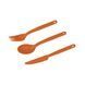 Набір столового приладдя Sea to Summit Camp Cutlery Set 3P, Burnt Orange, 3 предмети (STS 005404)