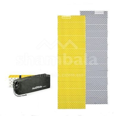 Килимок кемпінговий, каремат Naturehike IXPE Thickened NH20FCD07, 187х56х2.5см, Yellow (6927595748084)